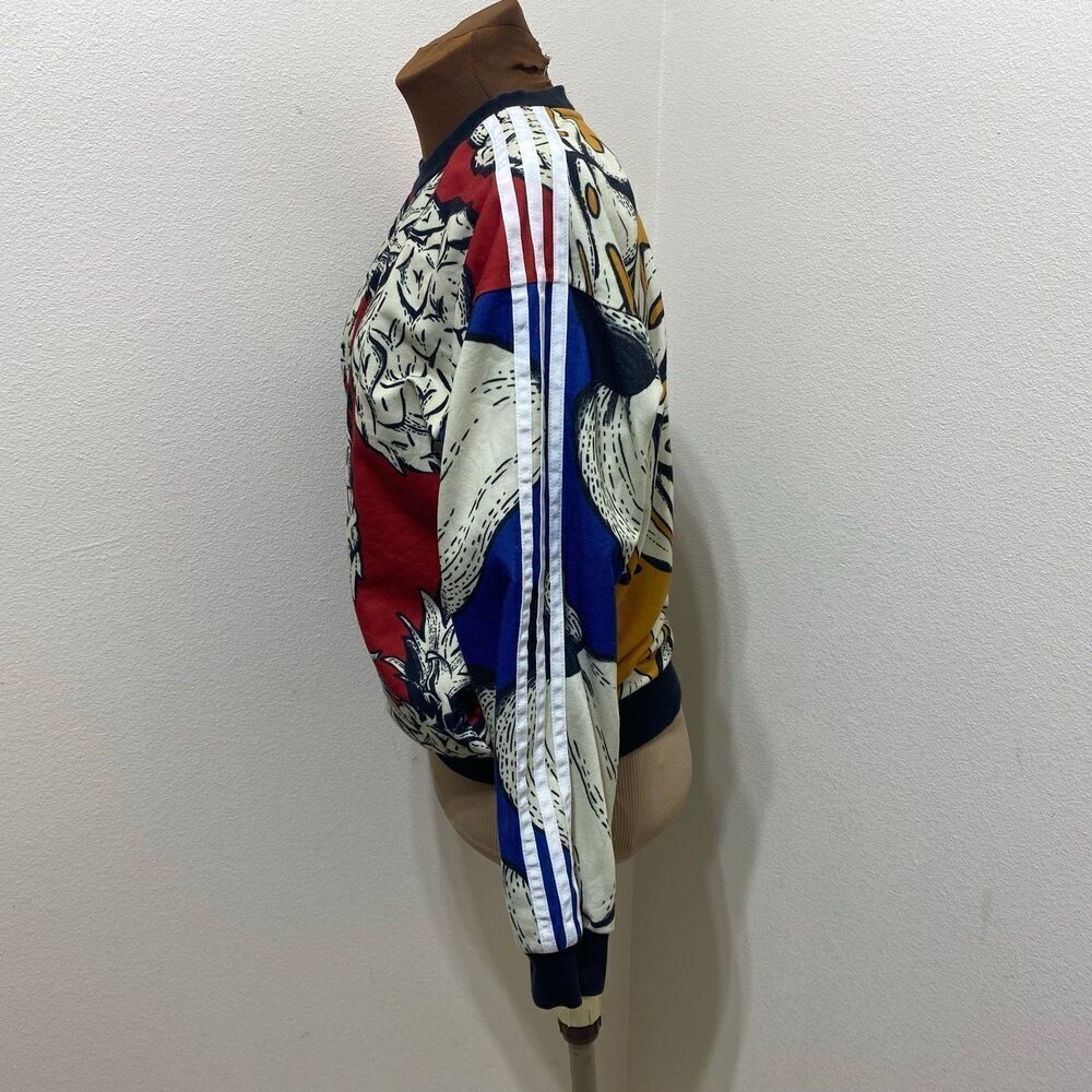 Adidas X Farm Pineapple Boyfriend Sweatshirt Size 2XS - Picture 4 of 6